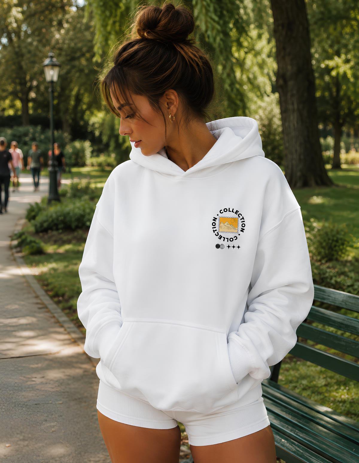 Hieroglyph Oversize Unisex Hoodie