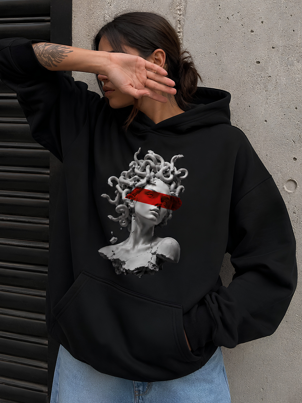 Medusa Oversize Unisex Hoodie