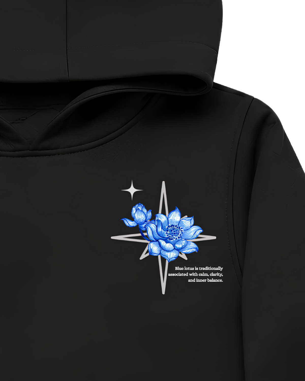 Blue Lotus Oversize Unisex Hoodie