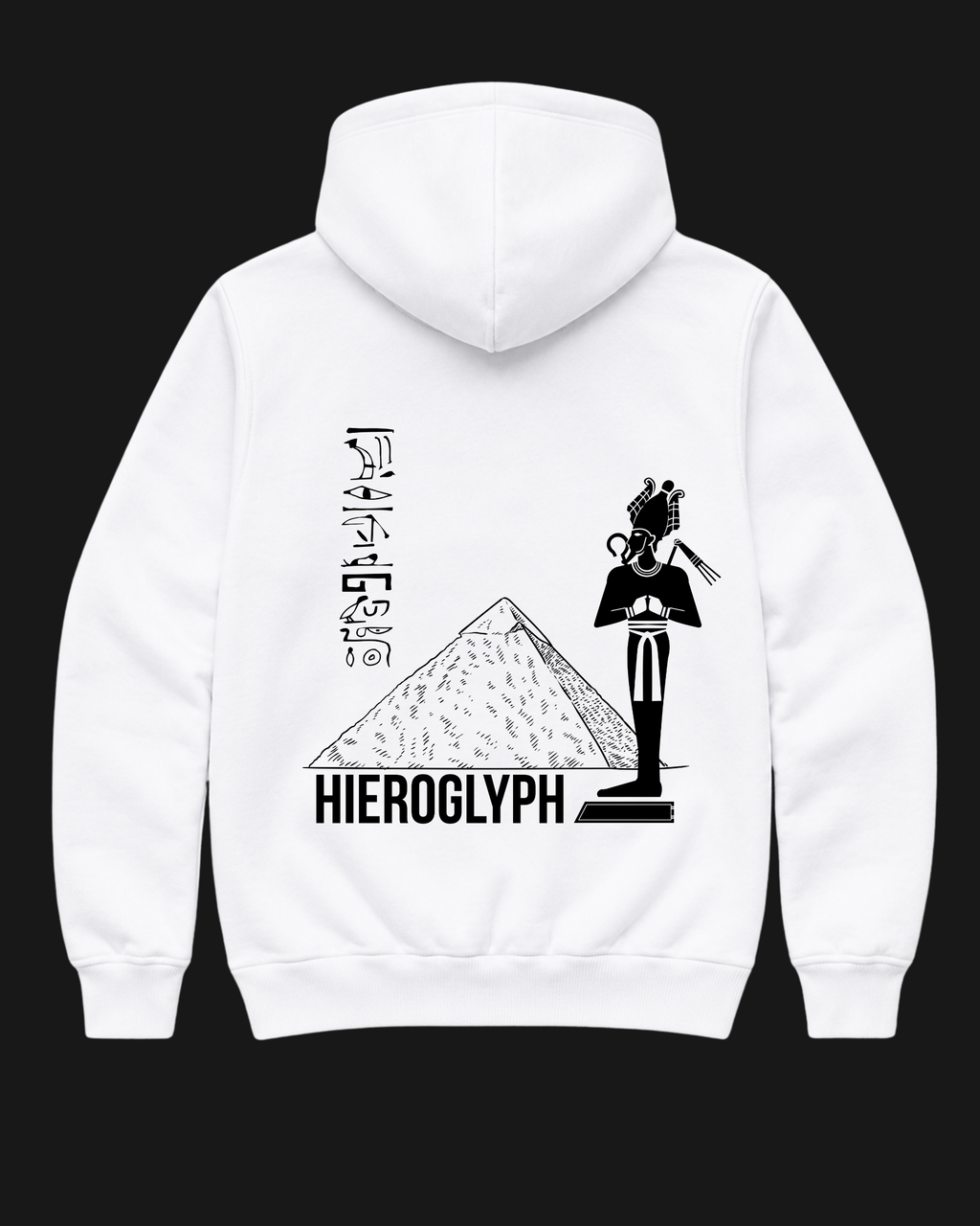 Hieroglyph Oversize Unisex Hoodie