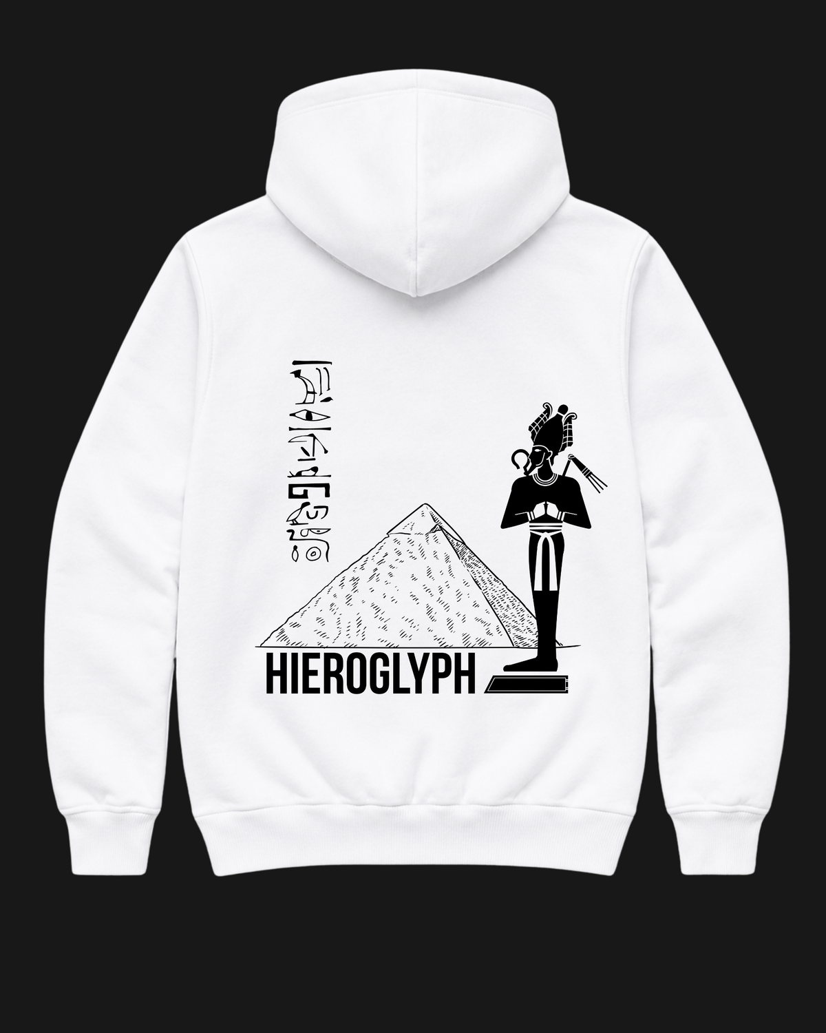 Hieroglyph Oversize Unisex Hoodie