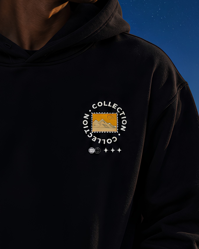 Hieroglyph Oversize Unisex Hoodie