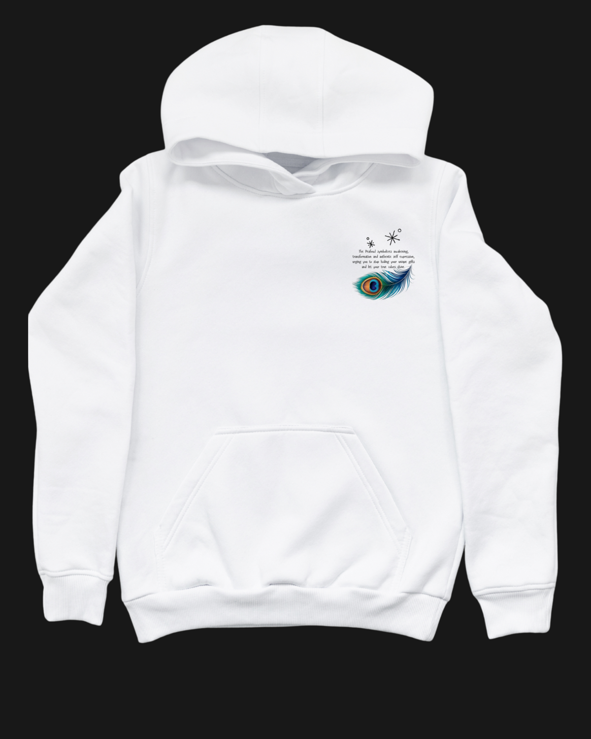 Peafowl Duality Oversize Unisex Hoodie
