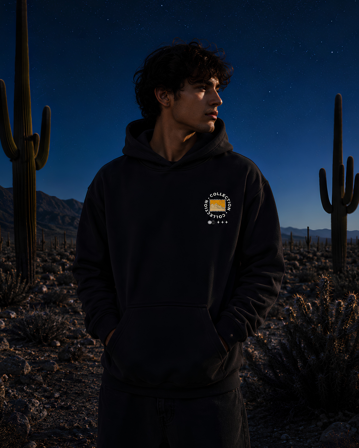 Hieroglyph Oversize Unisex Hoodie