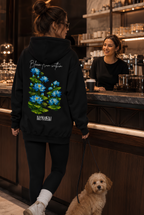 Blue Lotus Oversize Unisex Hoodie