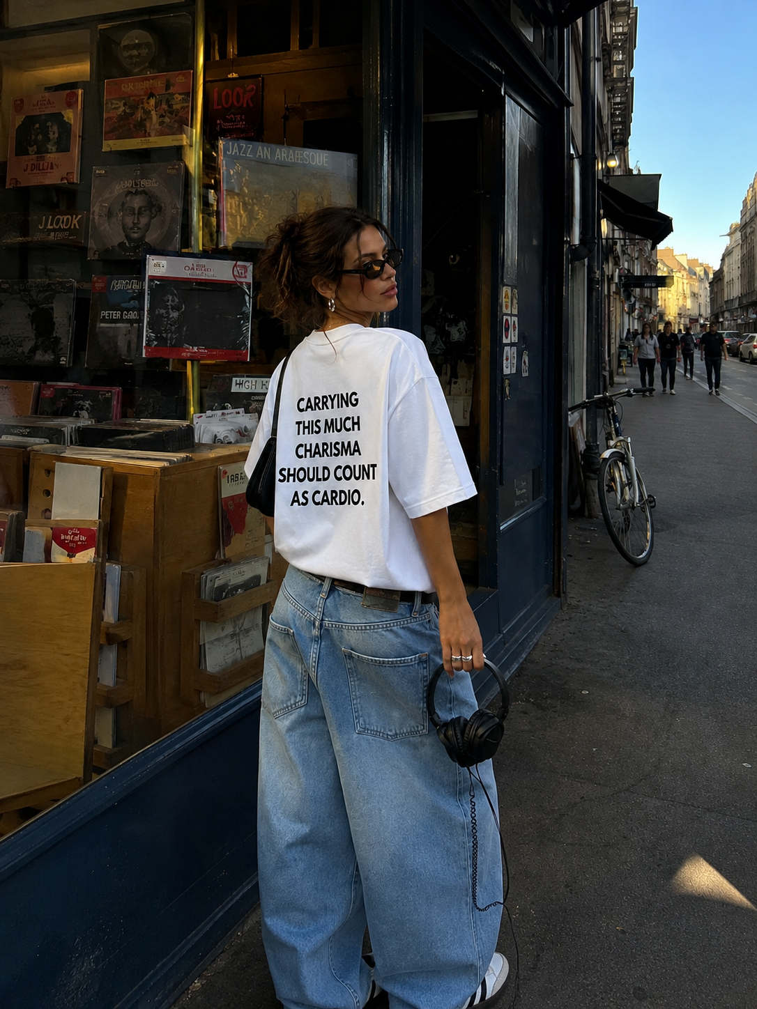 Carrying this much charisma should count as cardio Oversize Unisex Tshirt