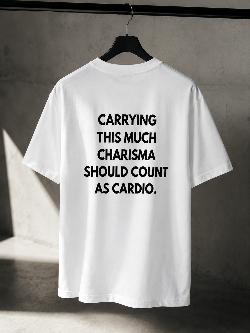 Carrying this much charisma should count as cardio Oversize Unisex Tshirt