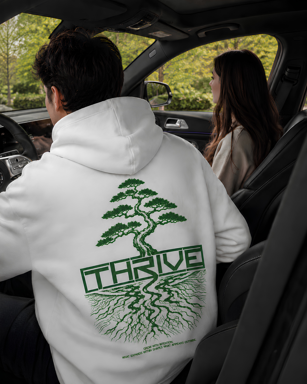 Grow with Intention Oversize Unisex Hoodie