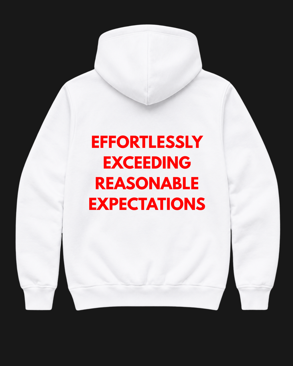 Effortlessly exceeding reasonable expectations Oversize Unisex Hoodie