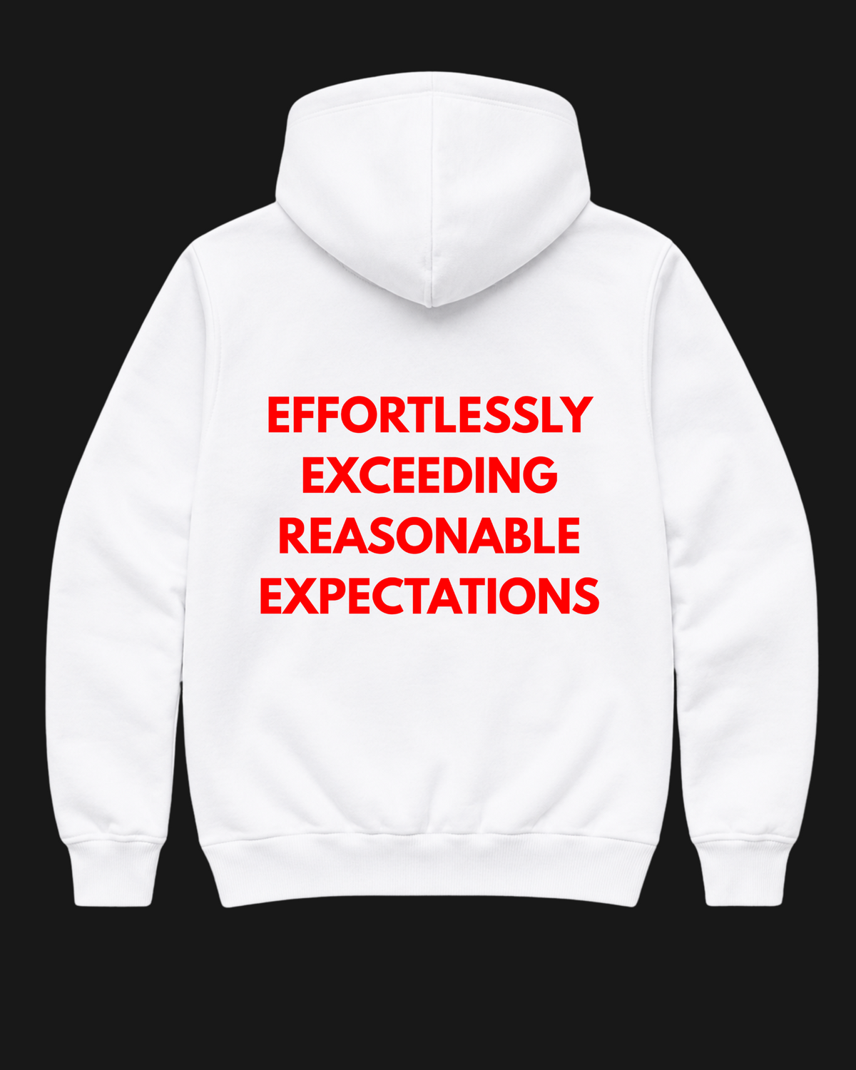 Effortlessly exceeding reasonable expectations Oversize Unisex Hoodie