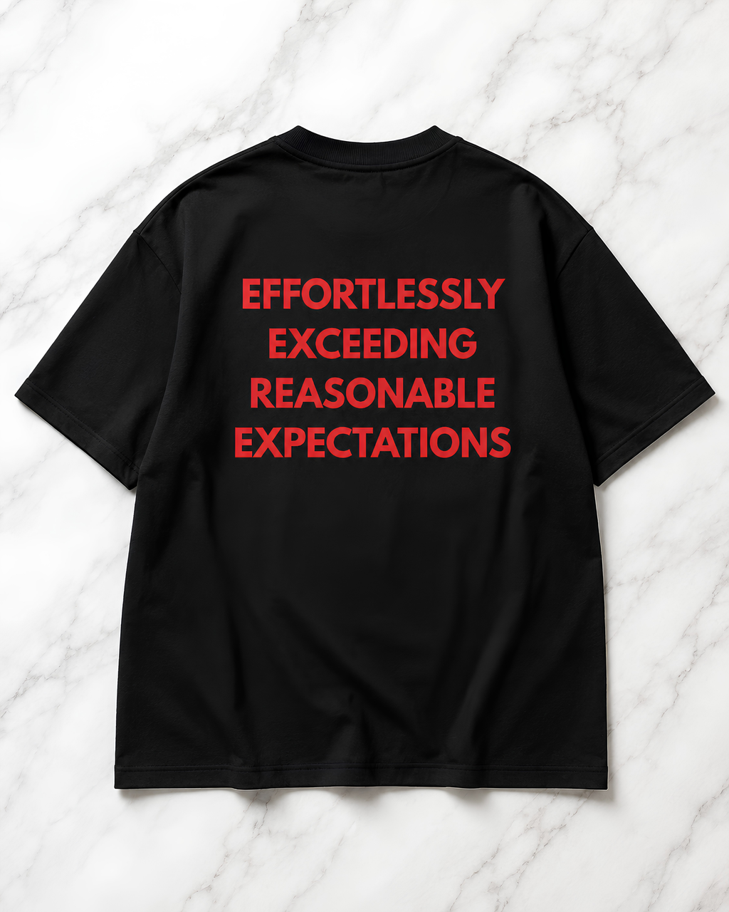 Effortlessly exceeding reasonable expectations Oversize Unisex Tshirt