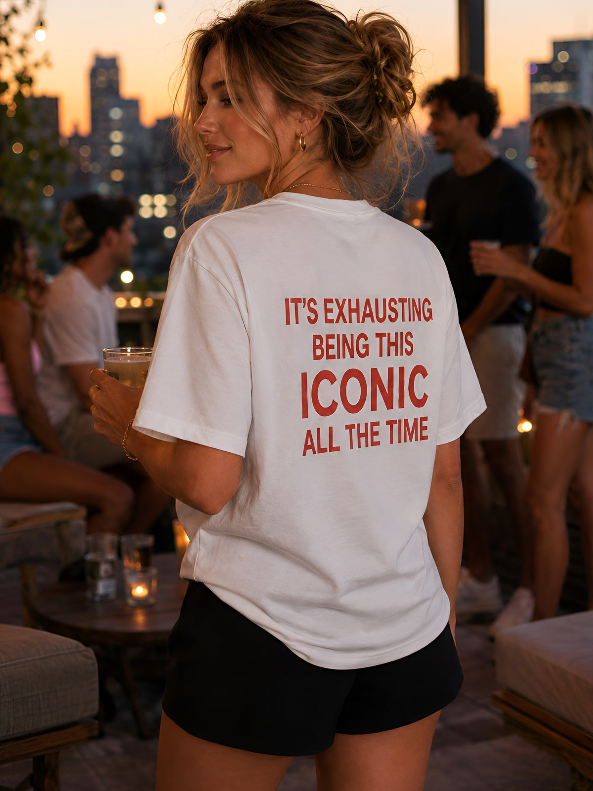 It's exhausting being this iconic all the time Oversize Unisex Tshirt