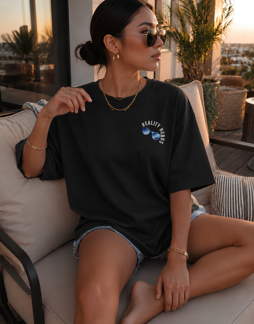 Reality Bends Oversize Unisex Tshirt