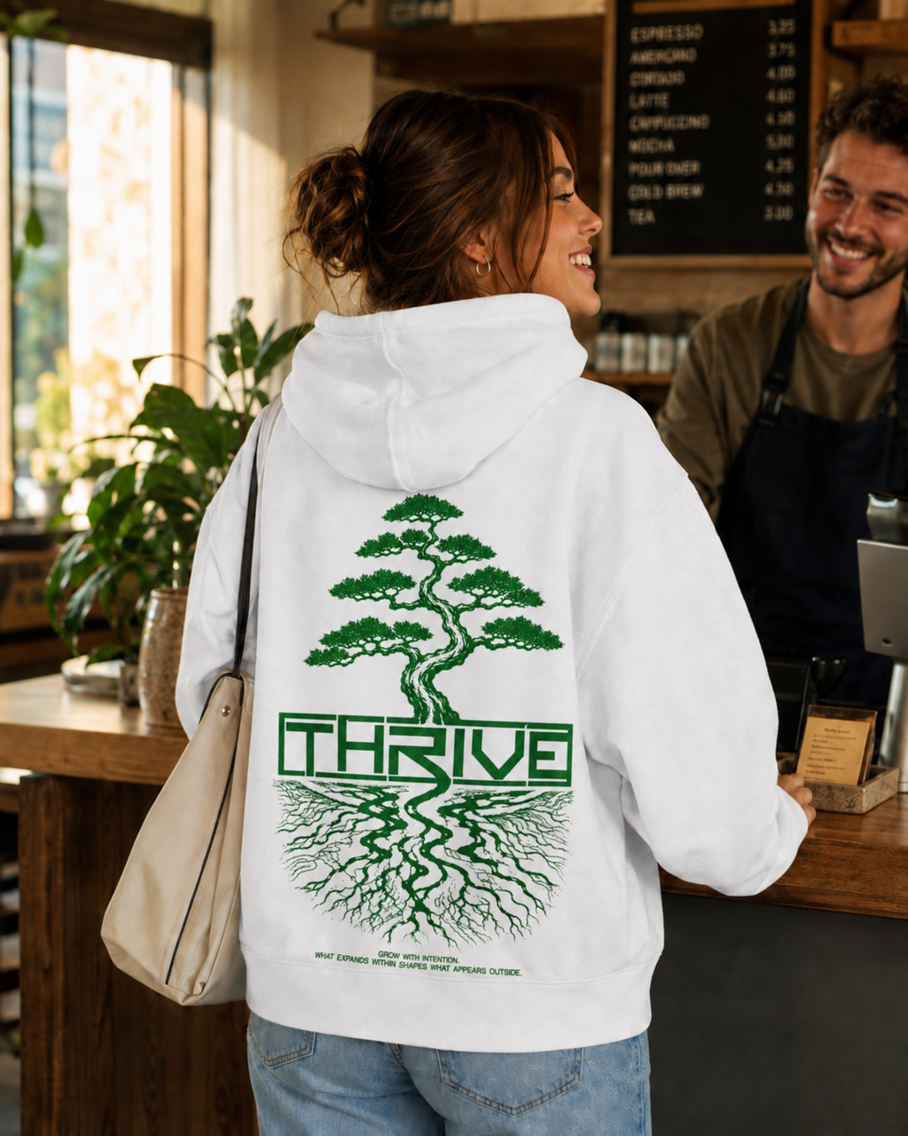 Grow with Intention Oversize Unisex Hoodie