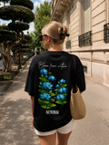 Blue Lotus Oversize Unisex Tshirt