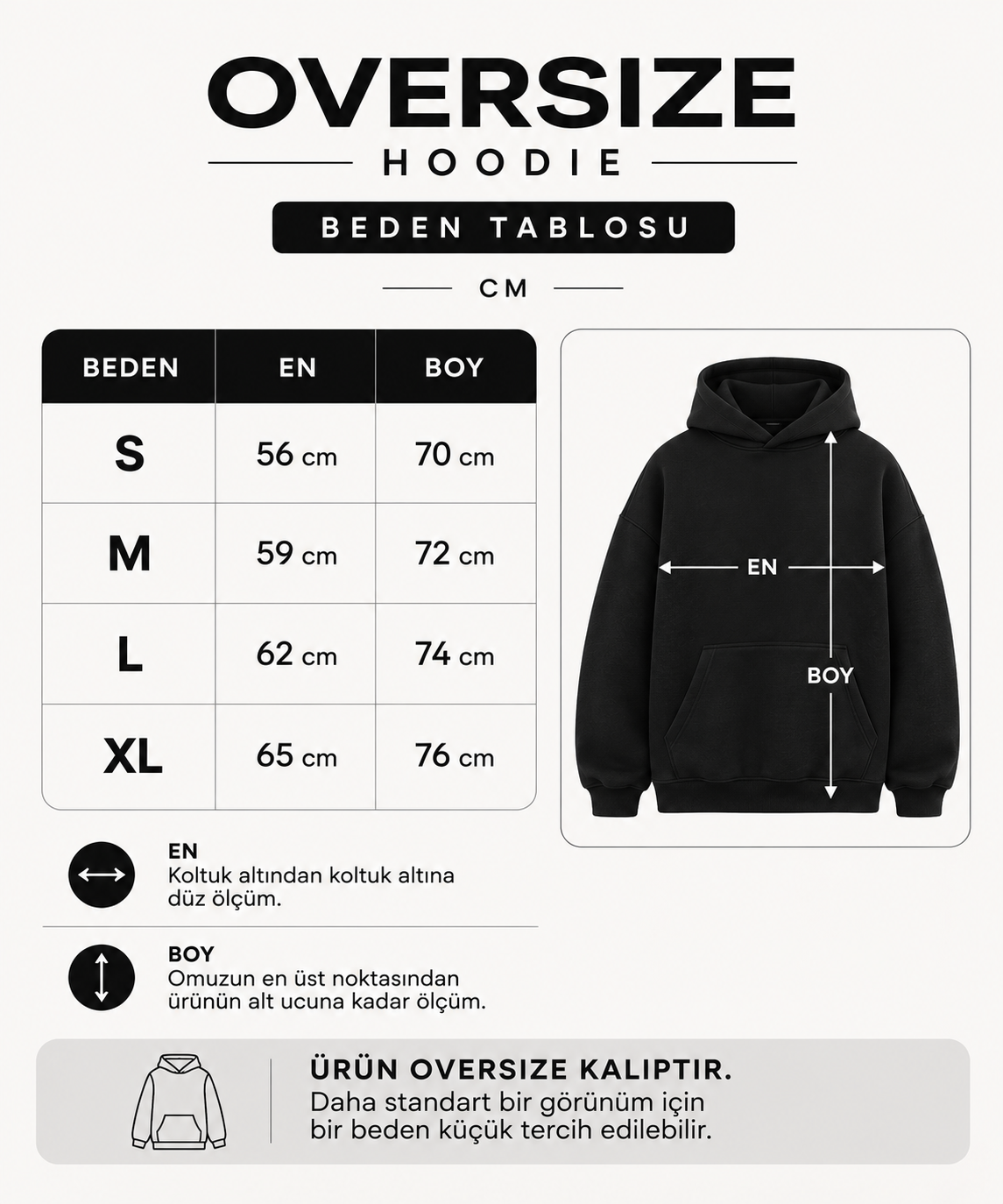 Beastmode Oversize Unisex Hoodie