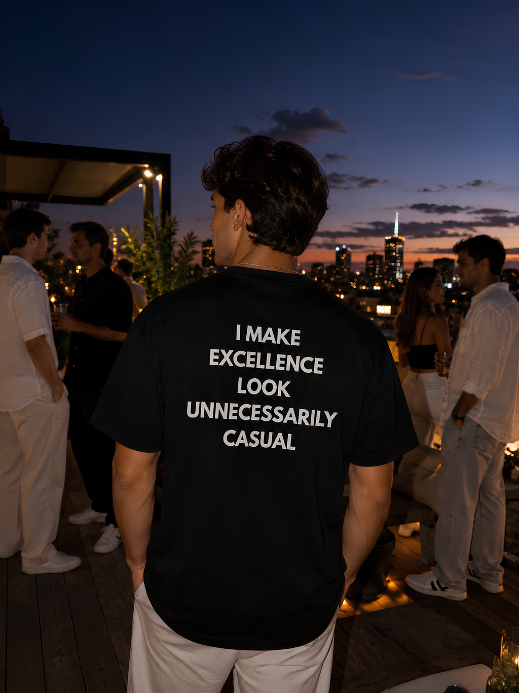 I make excellence look unnecessarily casual Oversize Unisex Tshirt