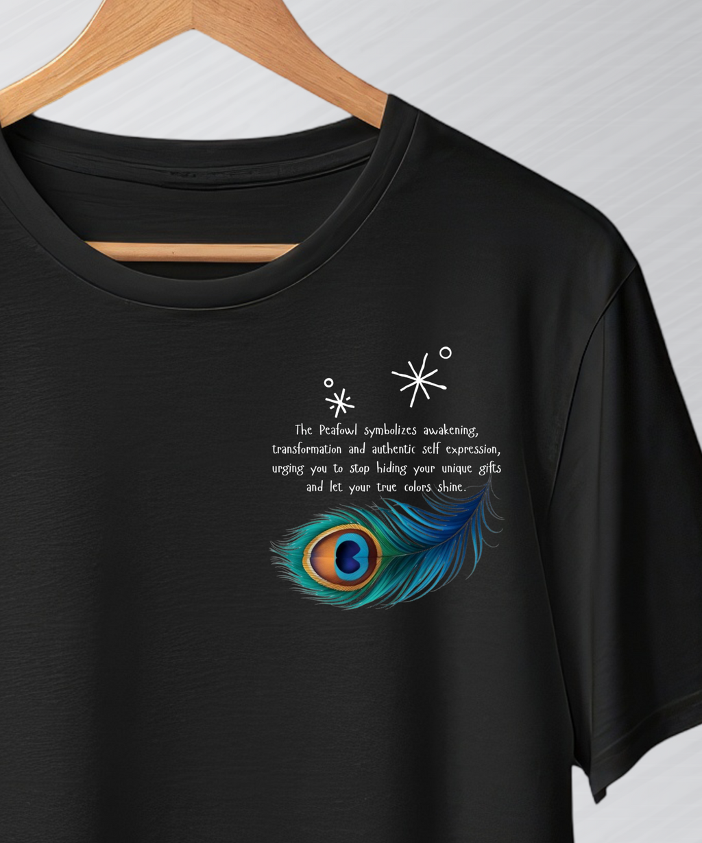 Peafowl Duality Oversize Unisex Tshirt