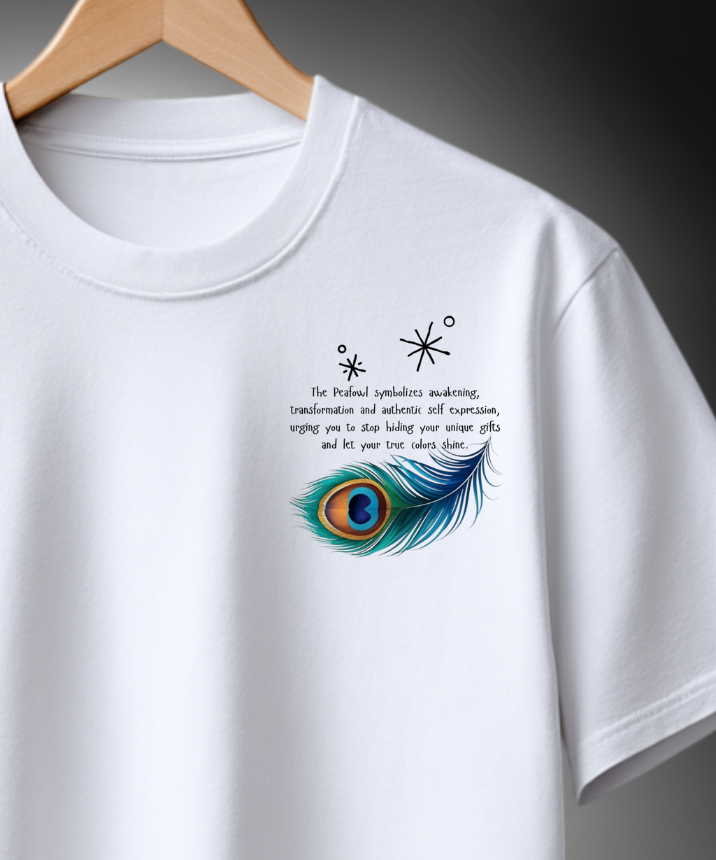 Peafowl Duality Oversize Unisex Tshirt