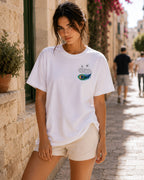 Peafowl Duality Oversize Unisex Tshirt