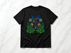 Peafowl Duality Oversize Unisex Tshirt