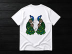 Peafowl Duality Oversize Unisex Tshirt