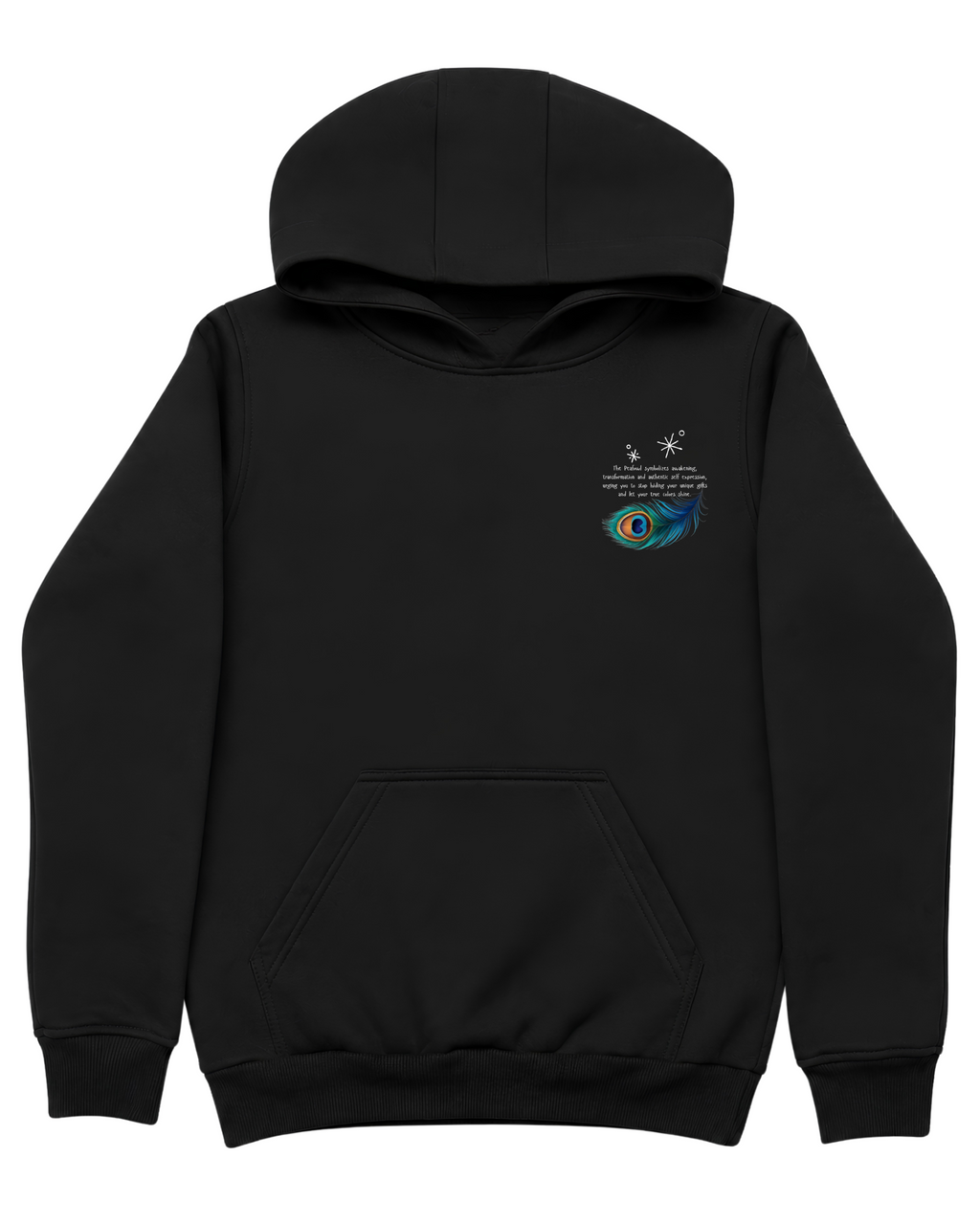 Peafowl Duality Oversize Unisex Hoodie