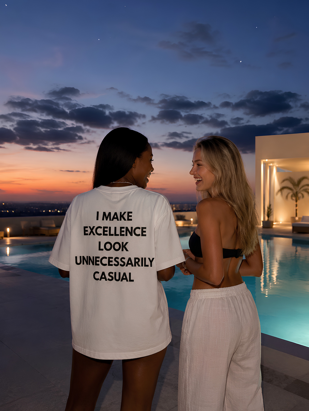 I make excellence look unnecessarily casual Oversize Unisex Tshirt