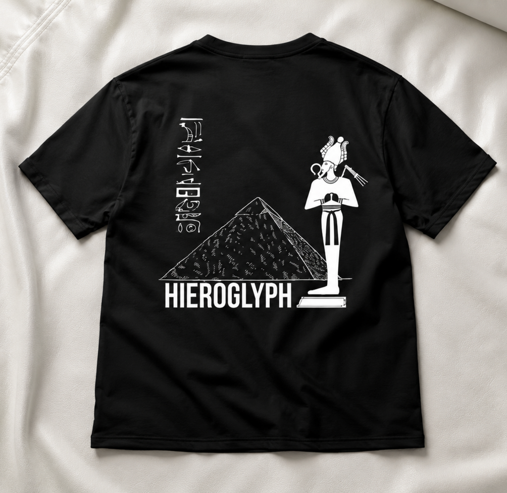 Hieroglyph Oversize Unisex Tshirt