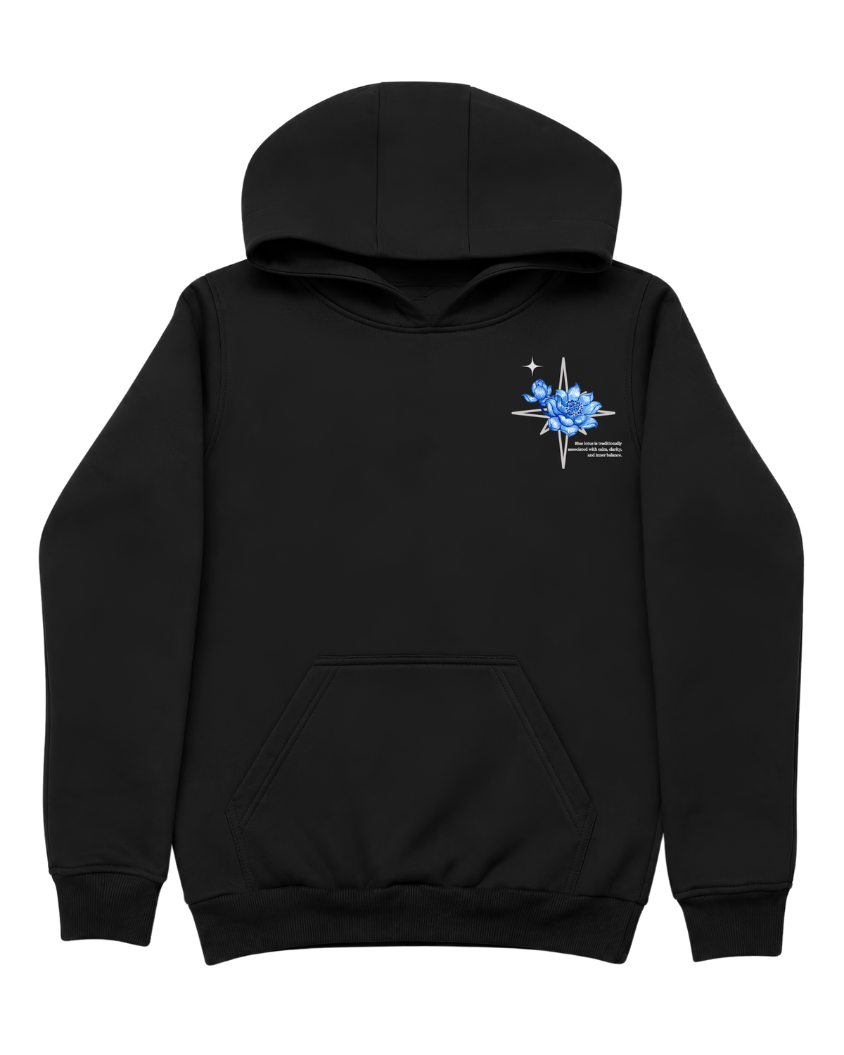 Blue Lotus Oversize Unisex Hoodie