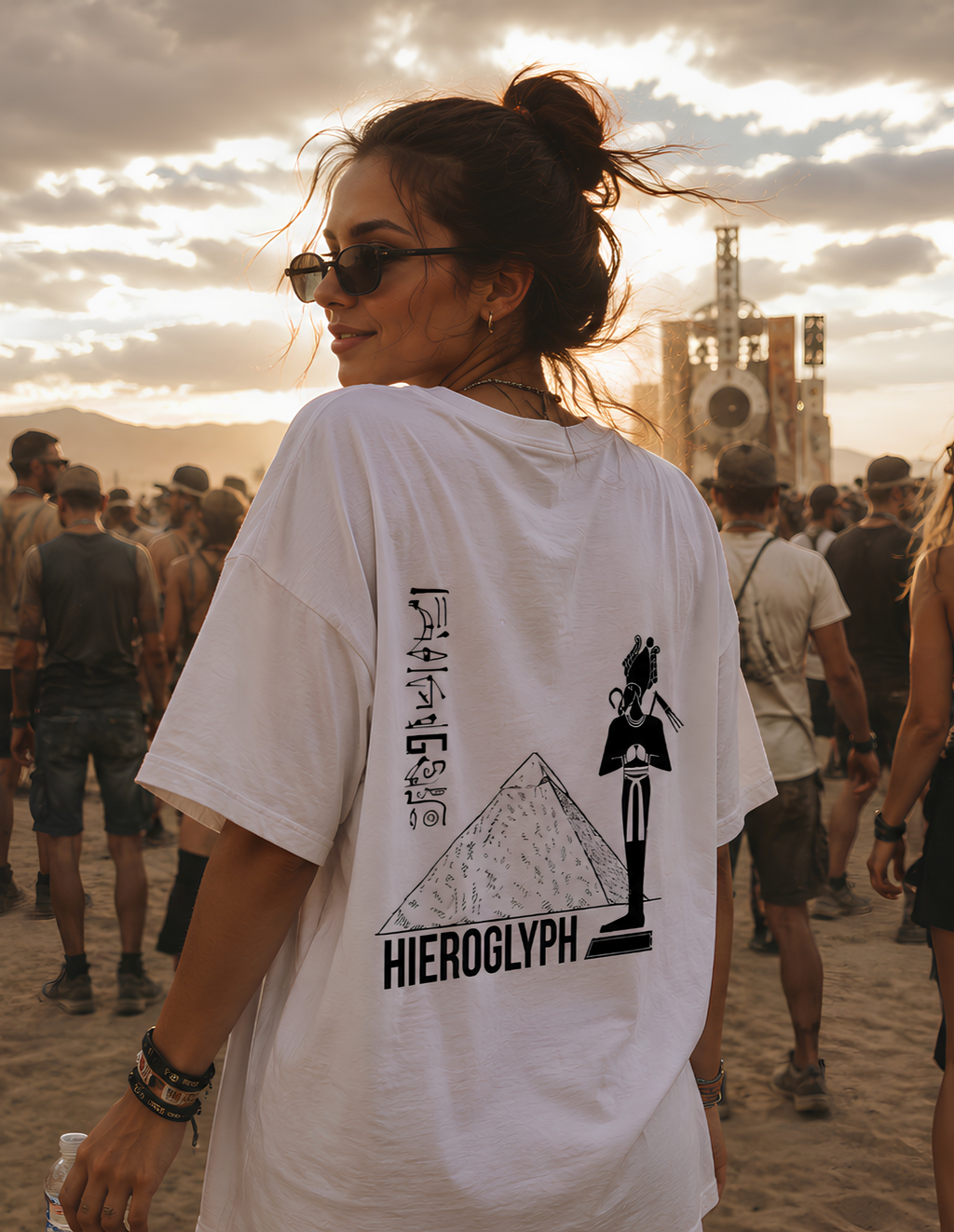 Hieroglyph Oversize Unisex Tshirt
